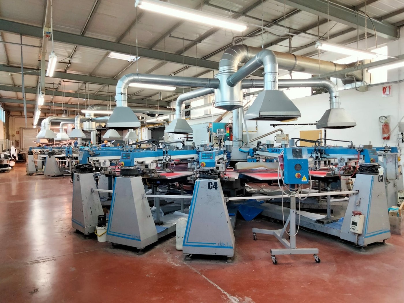 Macchina serigrafica automatica TEK-IND a 10 colori